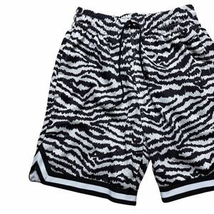 LCKR Black and White Zebra Print Mesh Shorts Size Small